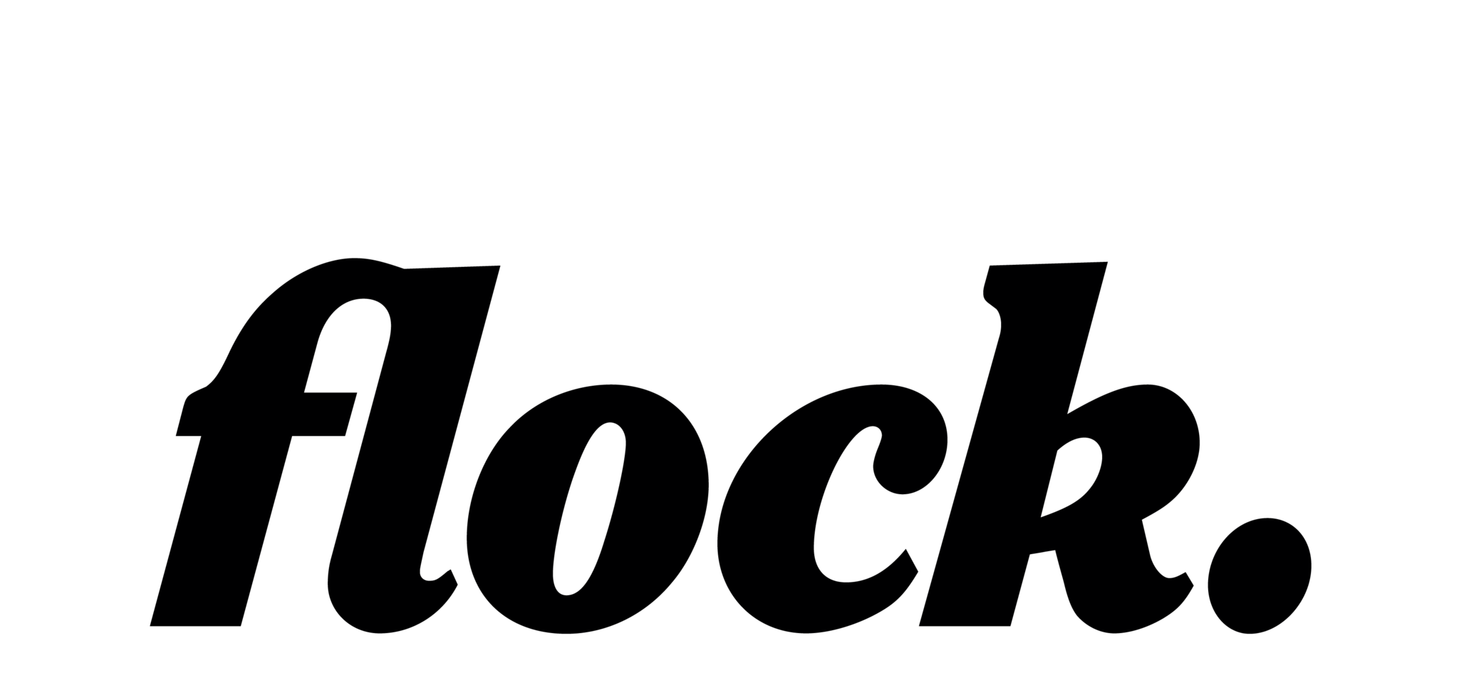 Black Flock Logo without Strapline Transparent PNG